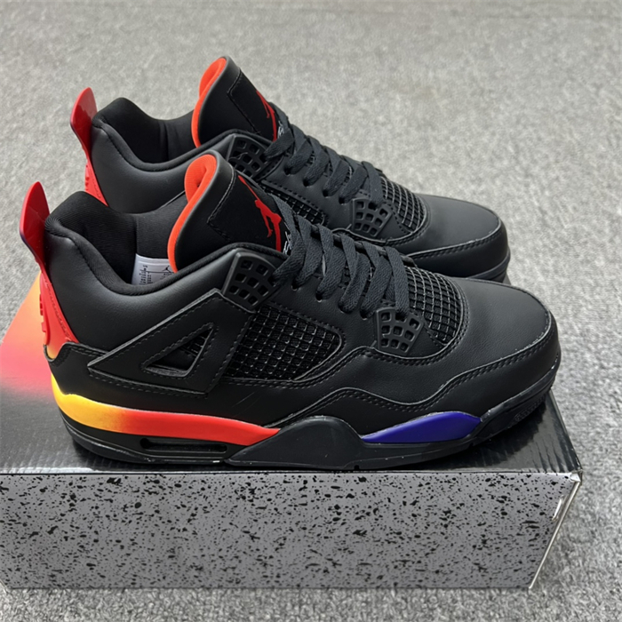 Men's Hot Sale Running weapon Air Jordan 4 Black Shoes 191